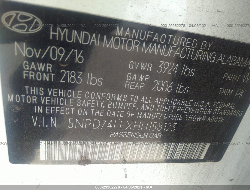 5NPD74LFXHH158123
