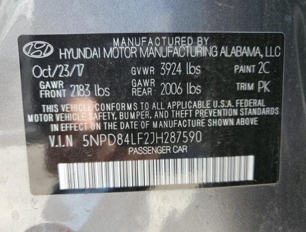 5NPD84LF2JH287590