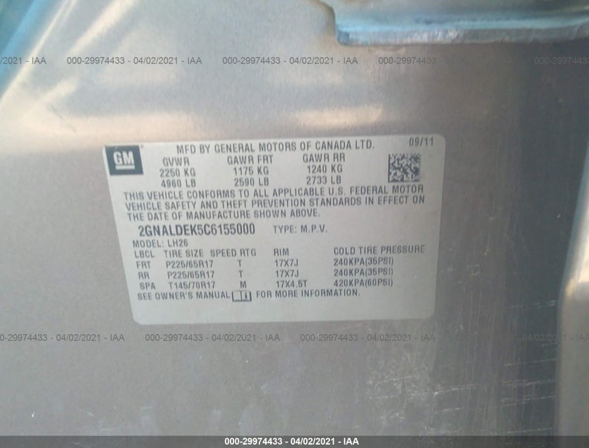 2GNALDEK5C6155000