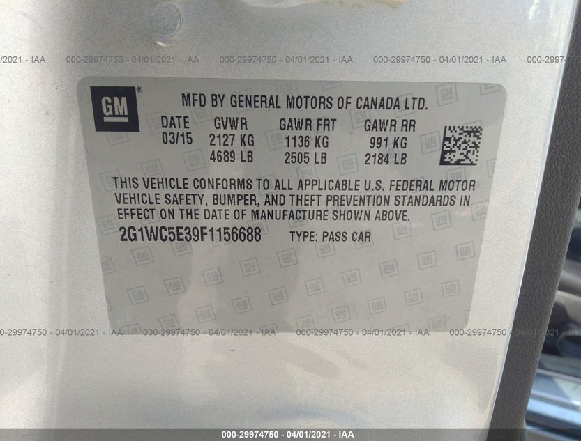 2G1WC5E39F1156688