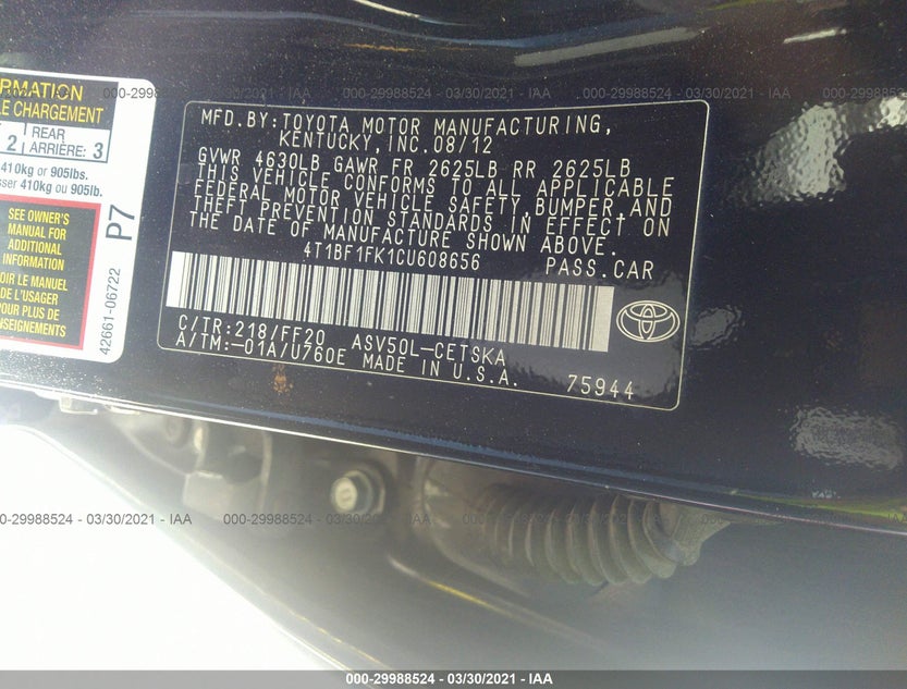 4T1BF1FK1CU608656