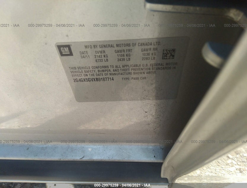 2G4GX5GVXB9187714
