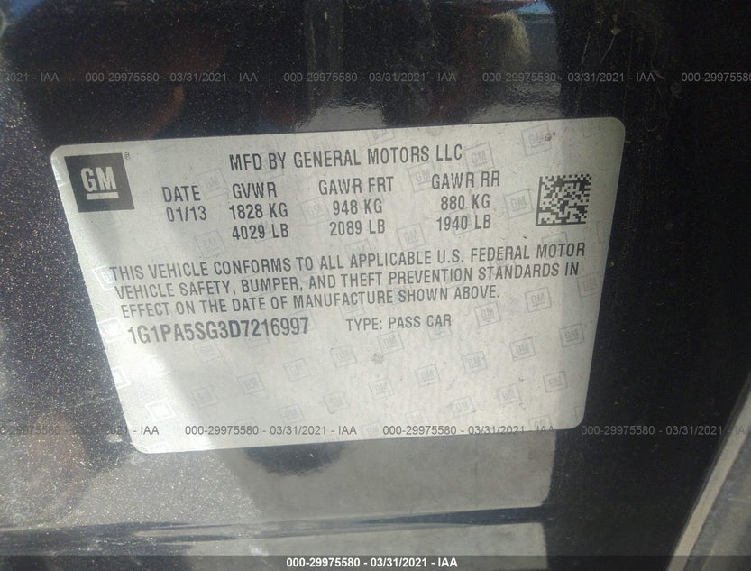 1G1PA5SG3D7216997