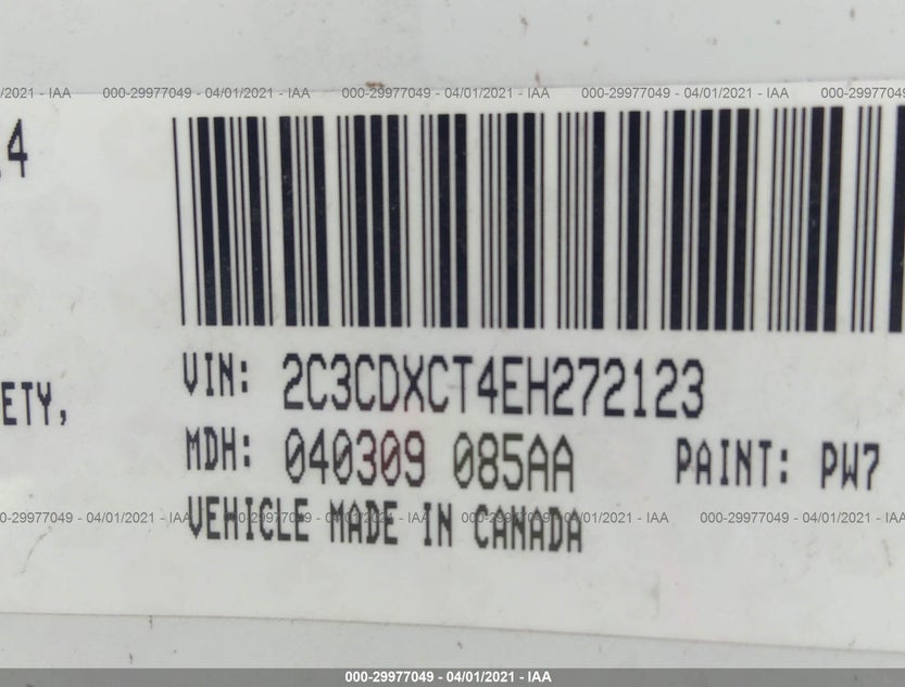 2C3CDXCT4EH272123