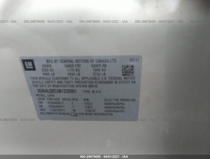 2GNALDEC9B1230981