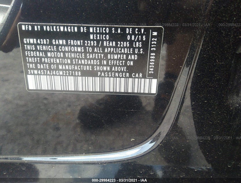 3VW4S7AJ4GM227188