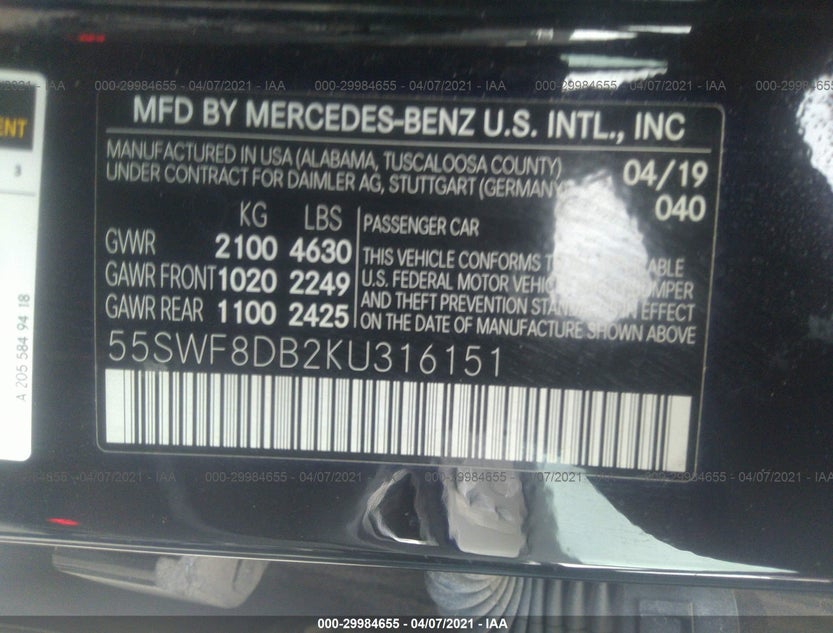 55SWF8DB2KU316151