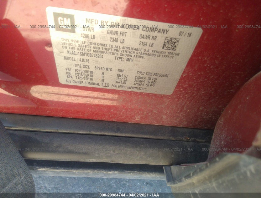 KL4CJ1SM1GB745204