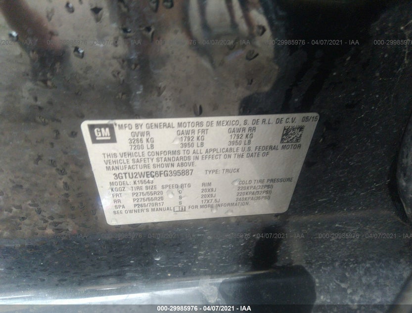3GTU2WEC6FG395887