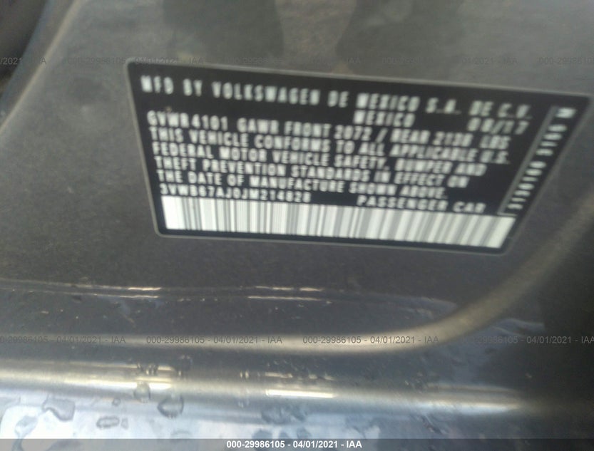 3VWB67AJ0JM214828