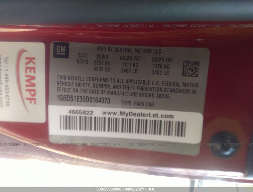 1G6DS1E39D0164070