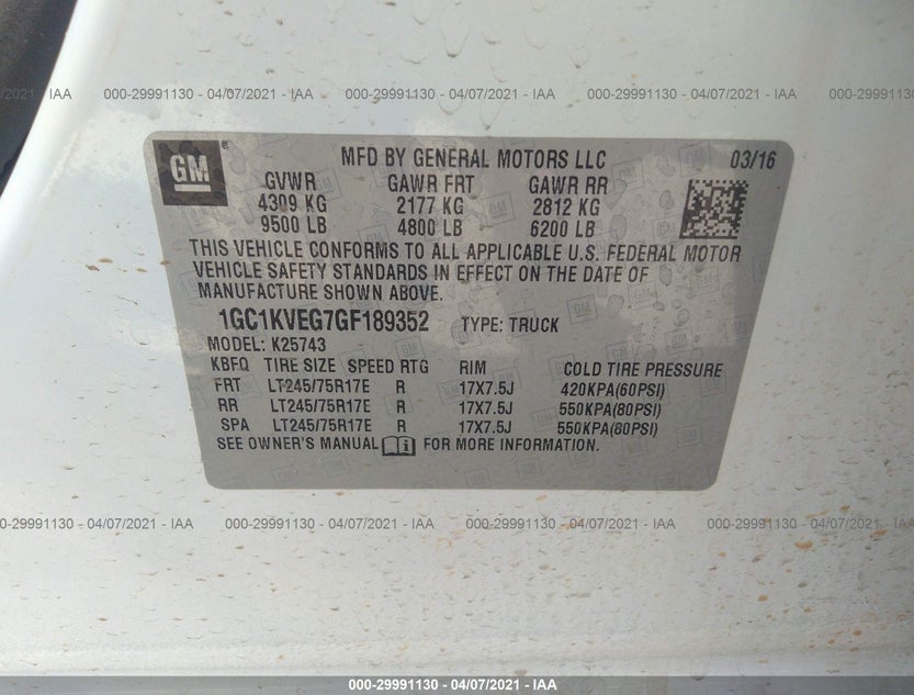 1GC1KVEG7GF189352
