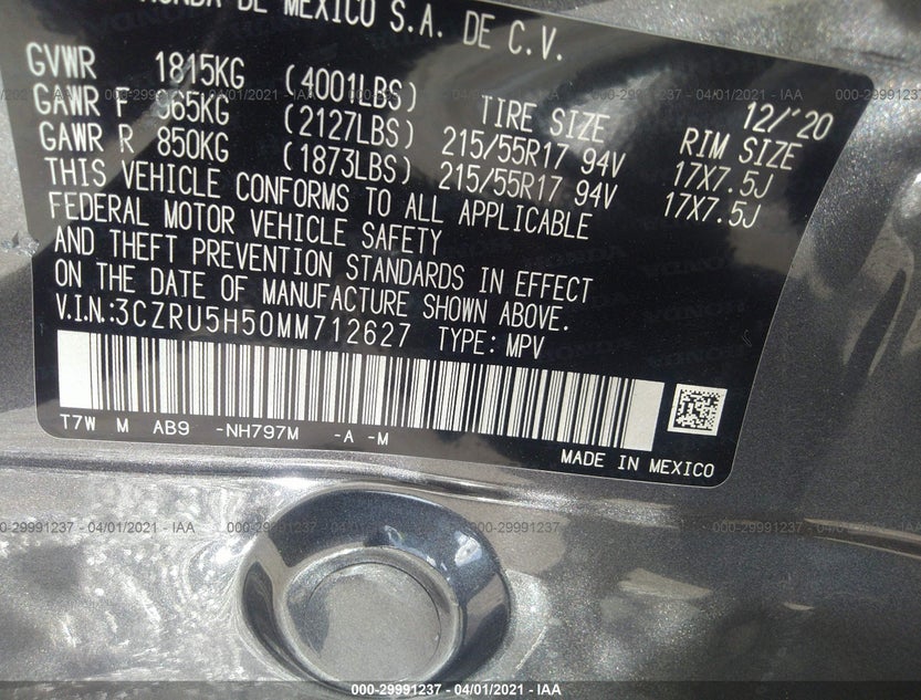 3CZRU5H50MM712627