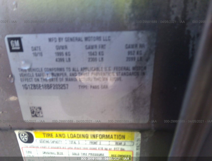 1G1ZB5E18BF203257