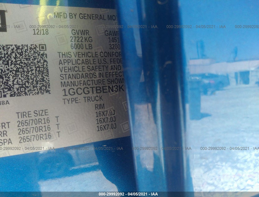 1GCGTBEN3K1195546
