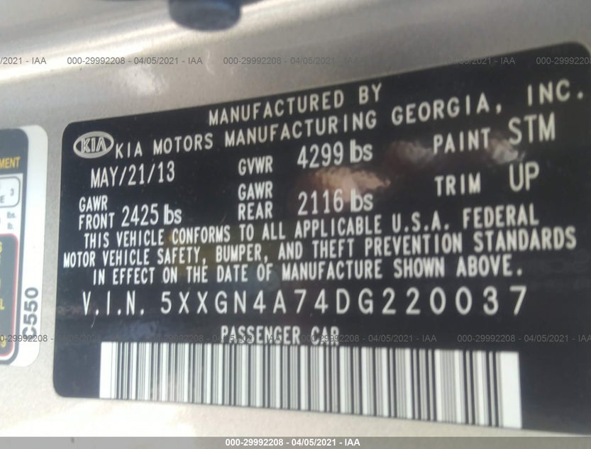 5XXGN4A74DG220037