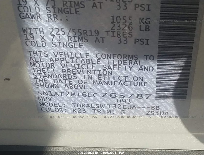 5N1AT2MT6LC765787