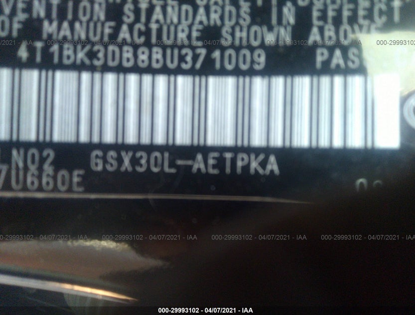 4T1BK3DB8BU371009