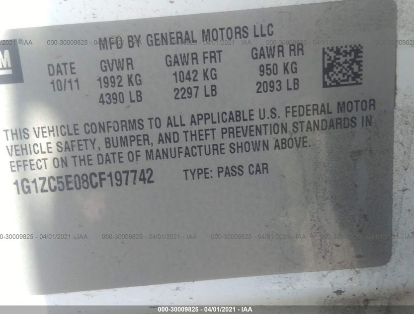 1G1ZC5E08CF197742