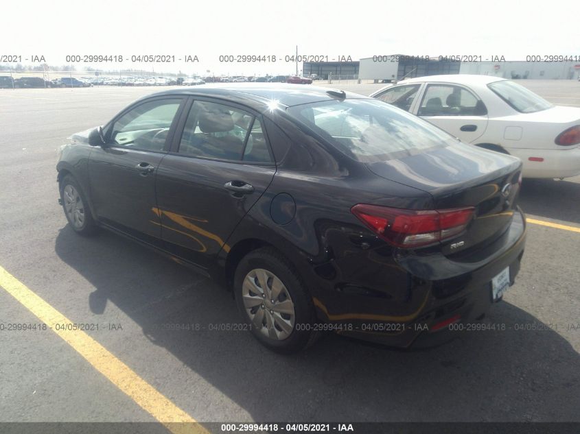 2020 Kia Rio Lx VIN: 3KPA24AD1LE343533 Lot: 29994418