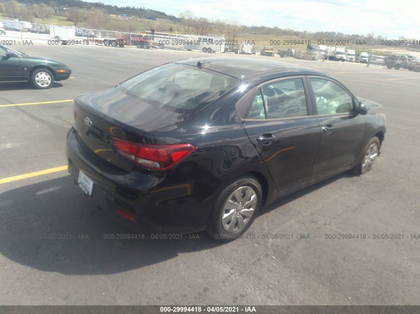 2020 Kia Rio Lx VIN: 3KPA24AD1LE343533 Lot: 29994418