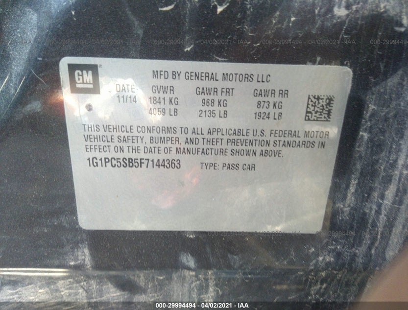 1G1PC5SB5F7144363