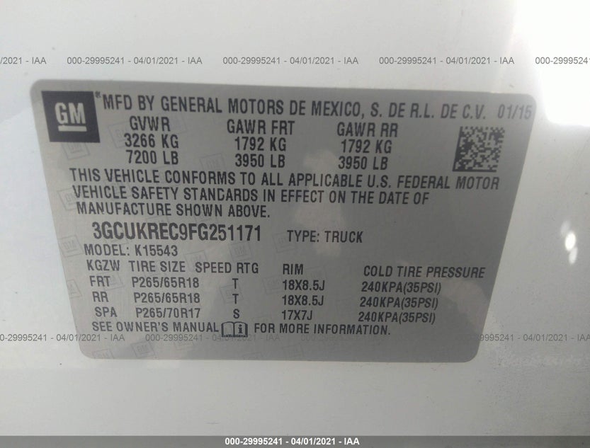 3GCUKREC9FG251171