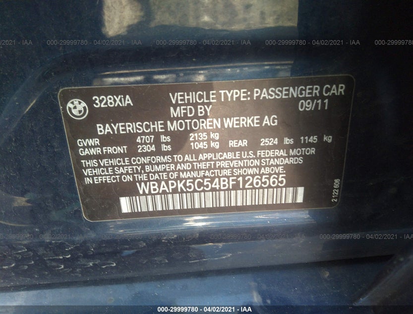 WBAPK5C54BF126565