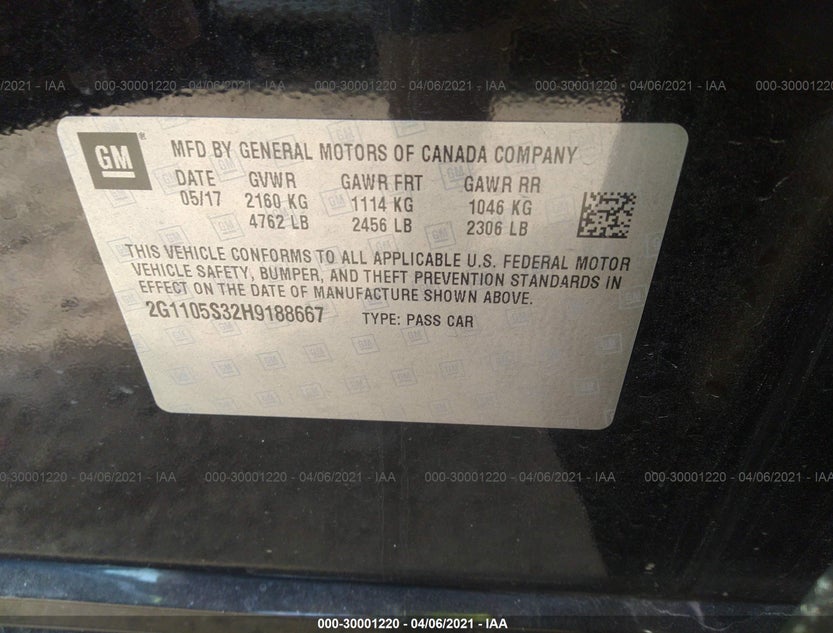 2G1105S32H9188667