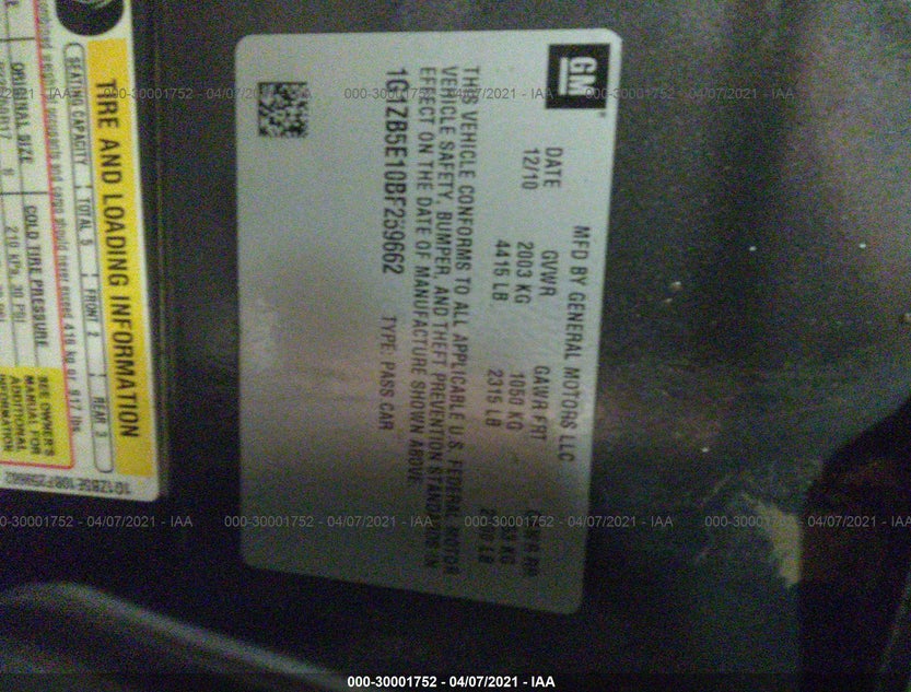 1G1ZB5E10BF259662