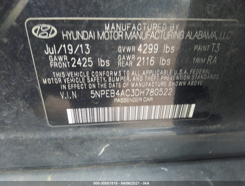 5NPEB4AC3DH780522