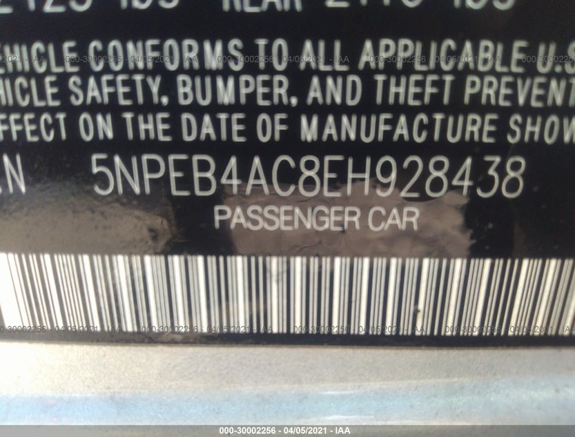 5NPEB4AC8EH928438