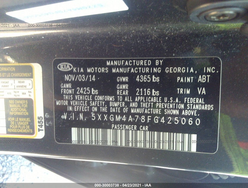 5XXGM4A78FG425060