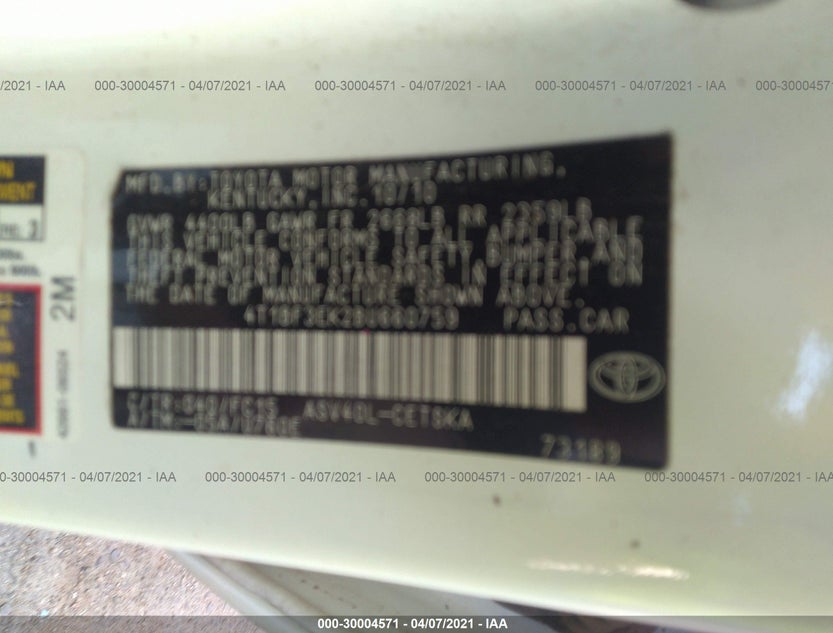 4T1BF3EK2BU660759