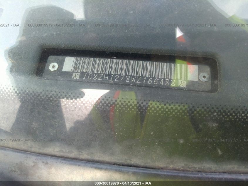 1998 Saturn Sc2 Sc2 VIN: 1G8ZH1278WZ166488 Lot: 30019979