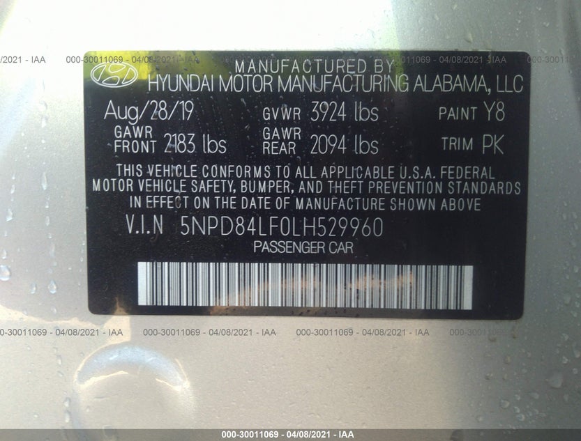 5NPD84LF0LH529960