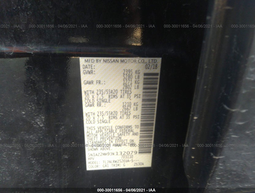 5N1AZ2MH9JN132079