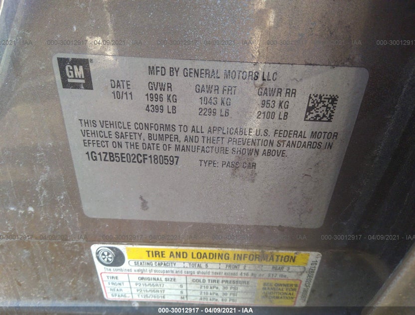 1G1ZB5E02CF180597