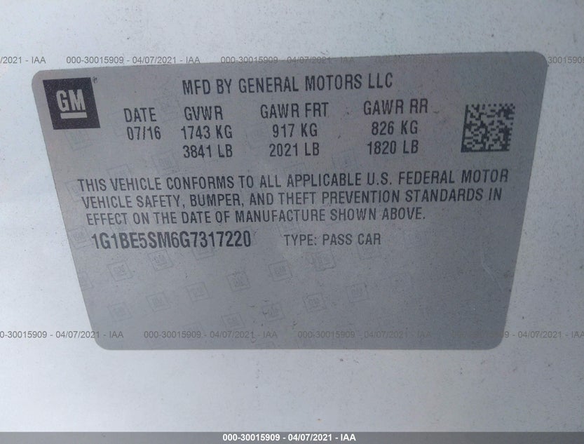 1G1BE5SM6G7317220