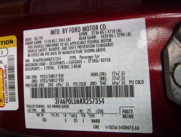 3FA6P0LU6KR257354
