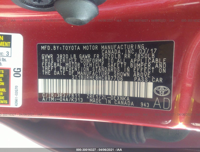 2T1BURHE8HC887706