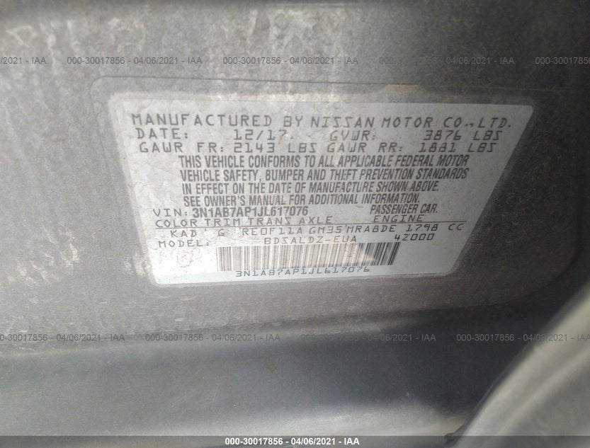 3N1AB7AP1JL617076