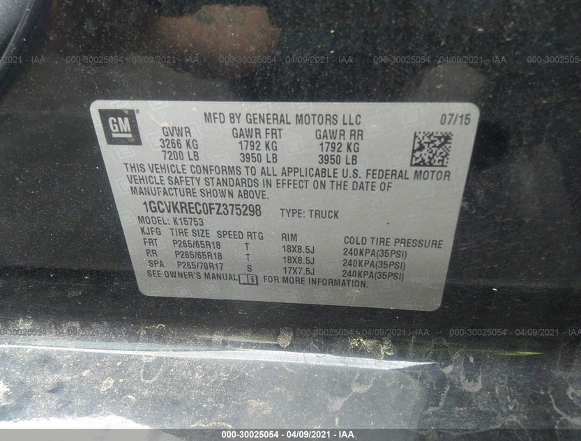 1GCVKREC0FZ375298