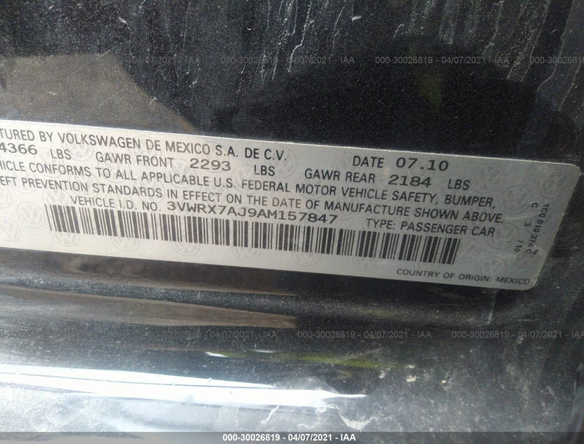3VWRX7AJ9AM157847