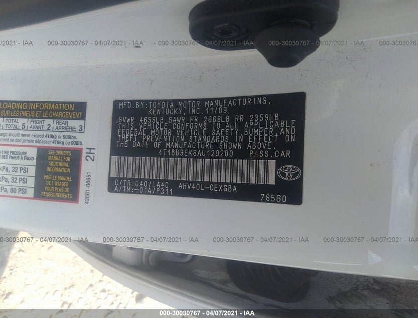 4T1BB3EK8AU120200