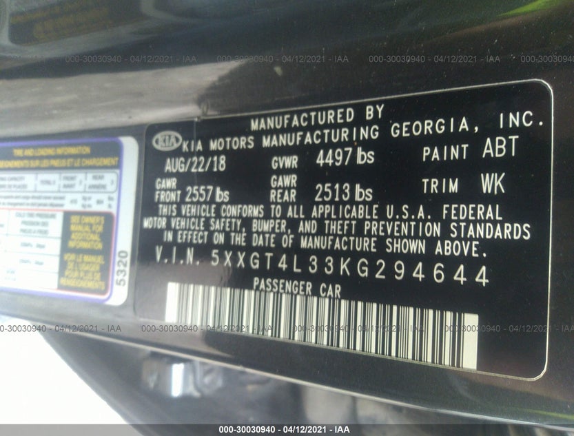 5XXGT4L33KG294644