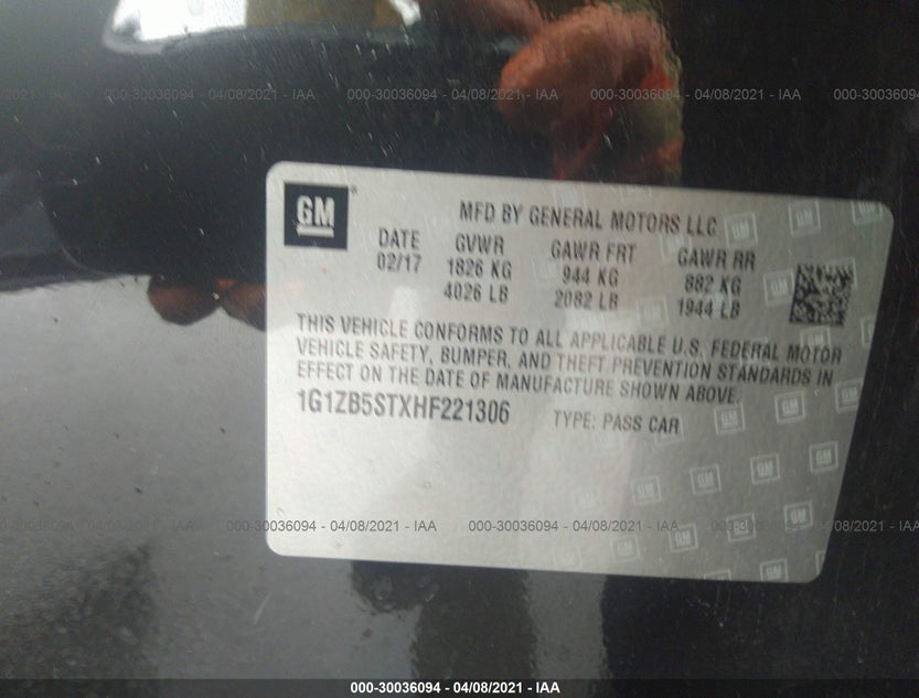 1G1ZB5STXHF221306