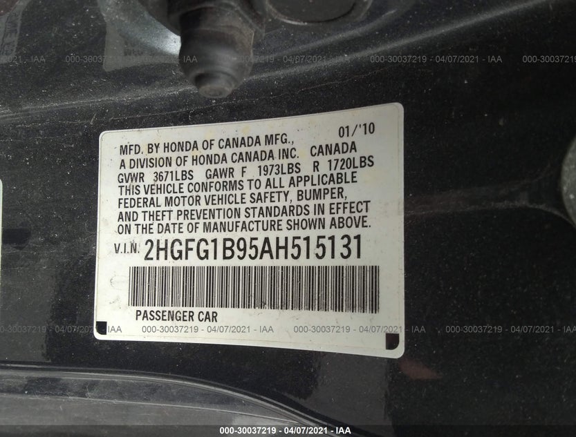 2HGFG1B95AH515131