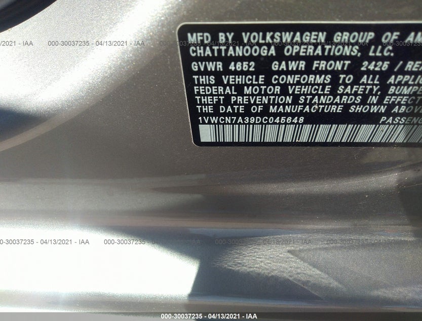 1VWCN7A39DC045648
