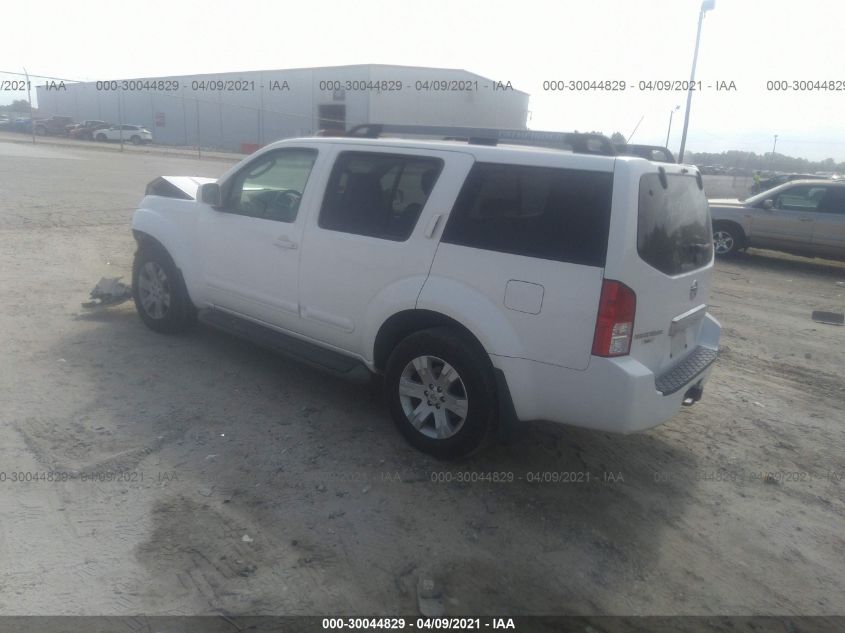 2005 Nissan Pathfinder Le VIN: 5N1AR18U15C739483 Lot: 30044829